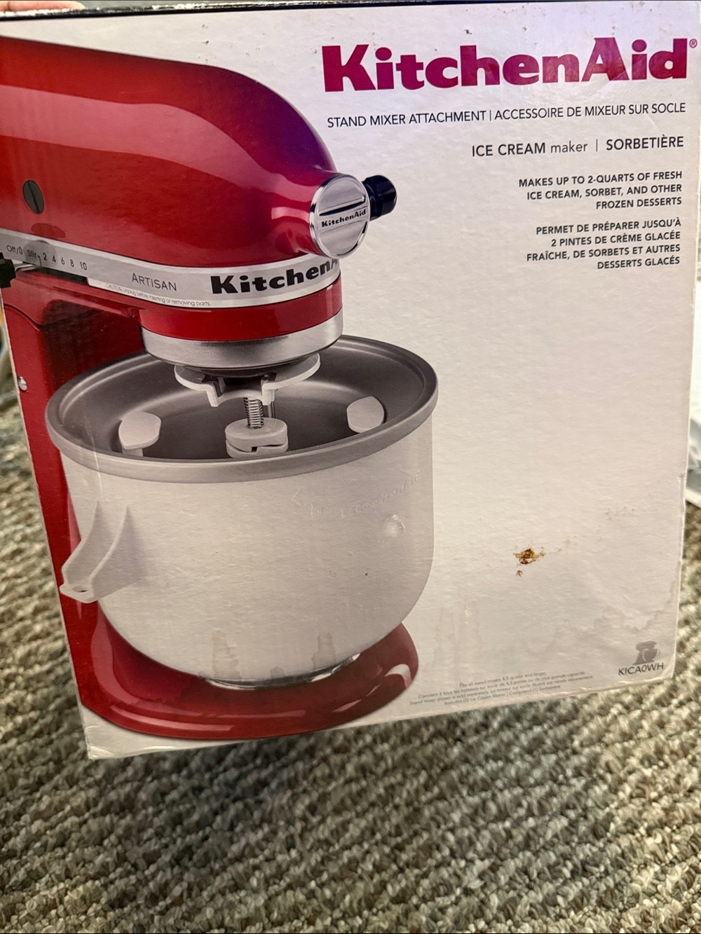 KitchenAid Ice Cream Maker Stand Mixer Attachment